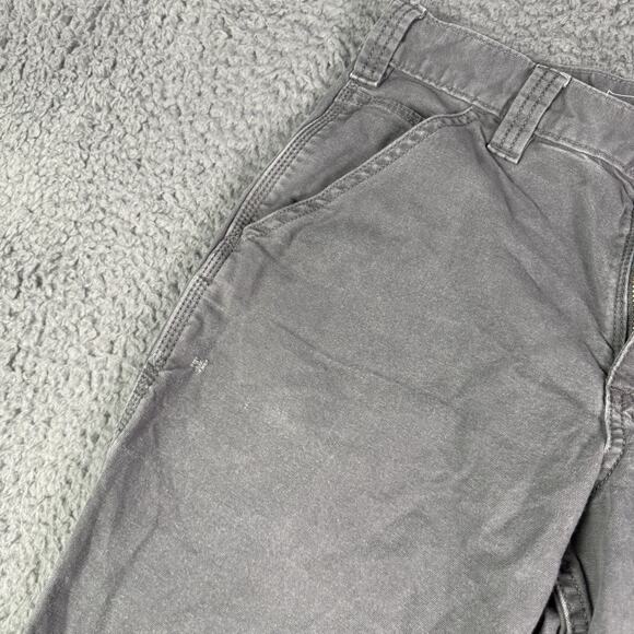 Carhartt Pants Mens 30x30 Gray Rugged Flex Relaxed Fit Canvas Work BN2291-M - Picture 6 of 13